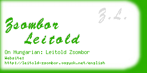 zsombor leitold business card